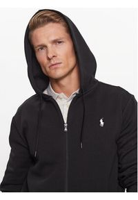 Polo Ralph Lauren Bluza 710888282001 Czarny Regular Fit. Typ kołnierza: polo. Kolor: czarny. Materiał: bawełna #4