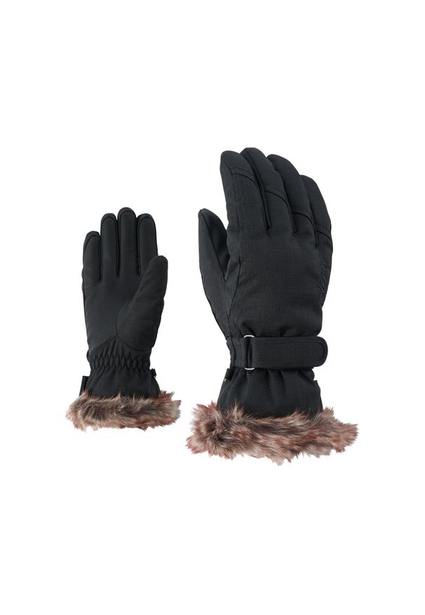Rękawice narciarskie damskie Ziener Kim. Kolor: czarny. Sezon: zima. Sport: narciarstwo