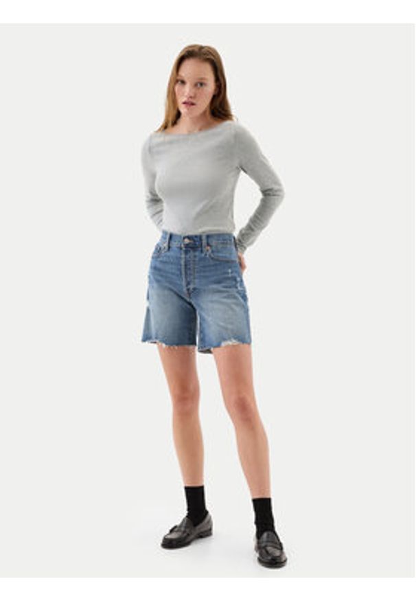 GAP - Gap Bluzka 540606-01 Szary Regular Fit. Kolor: szary. Materiał: bawełna
