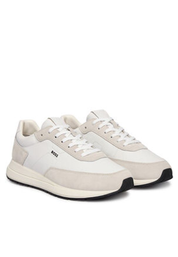 BOSS Sneakersy Vinston 50557837 Biały. Kolor: biały. Materiał: skóra