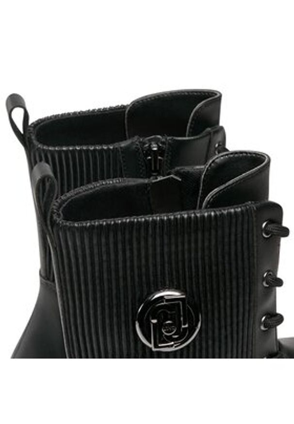 Liu Jo Trzewiki Amy 18 SF3103 EX203 Czarny. Kolor: czarny. Materiał: skóra