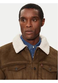 Levi's® Kożuch 001YT-0001 Brązowy Regular Fit. Kolor: brązowy. Materiał: syntetyk