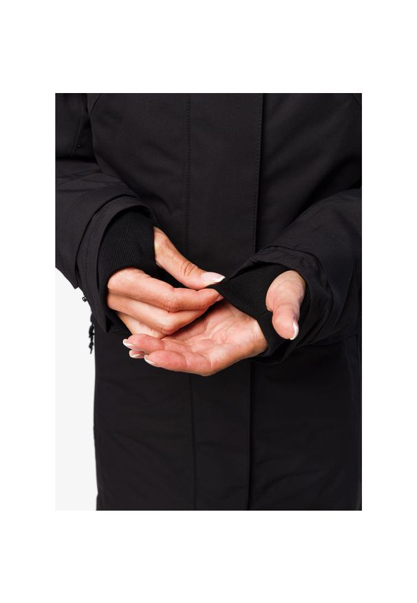 Płaszcz zimowy damski Didriksons Erika Parka 3. Kolor: czarny. Sezon: zima. Styl: elegancki