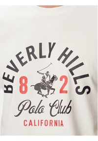 Beverly Hills Polo Club T-Shirt P-SS26M-TS1290 Biały Regular Fit. Typ kołnierza: polo. Kolor: biały. Materiał: bawełna #4