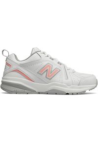 Buty damskie New Balance WX608WP5 – białe. Okazja: na co dzień. Kolor: biały. Materiał: skóra, syntetyk, materiał. Szerokość cholewki: normalna. Sezon: lato #1