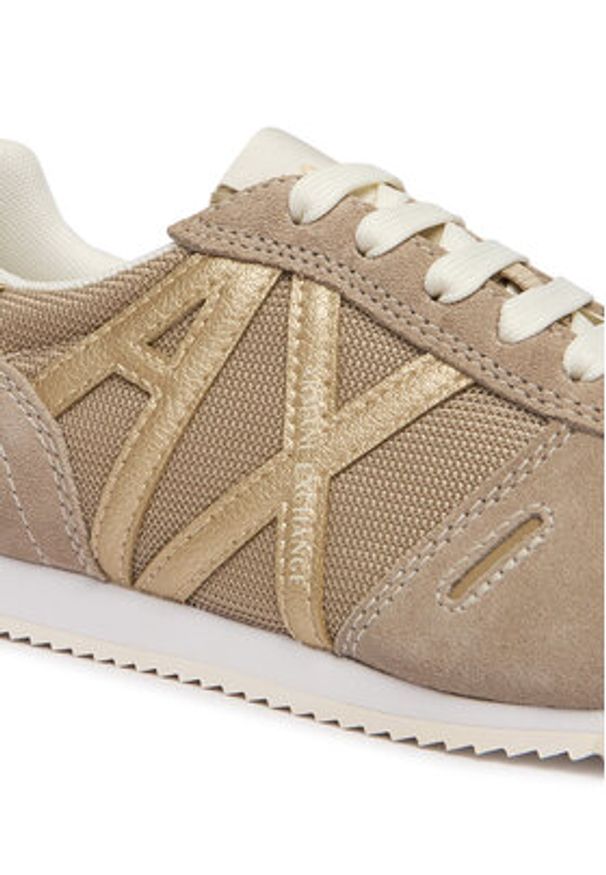 Armani Exchange Sneakersy XW002794 AF22755 MZ285 Beżowy. Kolor: beżowy. Materiał: materiał