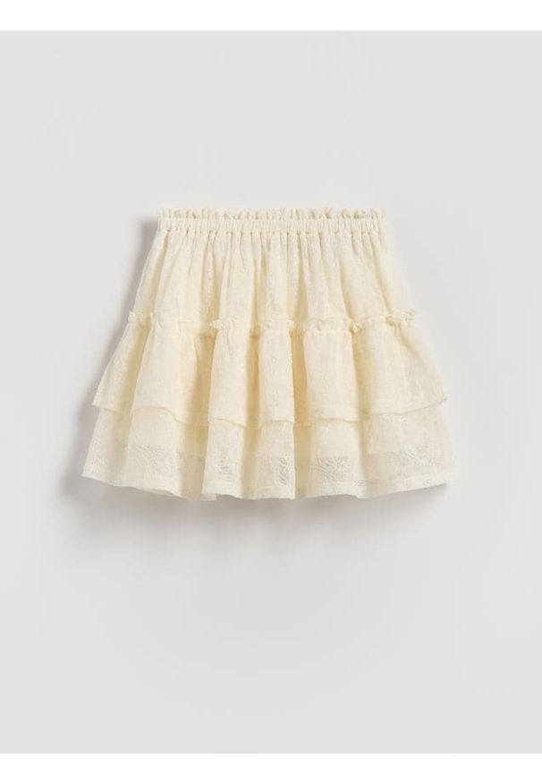 Reserved - Tiulowa spódnica - złamana biel. Materiał: tiul