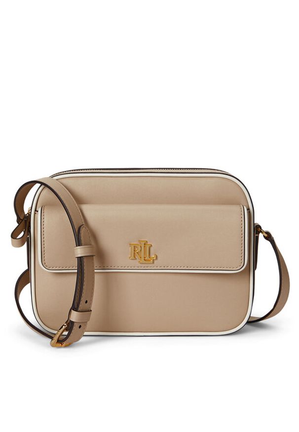 Lauren Ralph Lauren - LAUREN RALPH LAUREN Torebka 431958983003 Beżowy. Kolor: beżowy. Materiał: skórzane