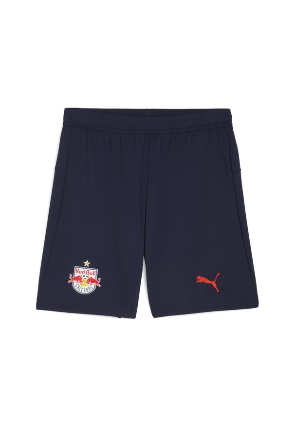 Puma - Męskie szorty FC Red Bull Salzburg 25/26 PUMA New Navy Red Blue. Kolor: czerwony, niebieski, wielokolorowy. Materiał: tkanina. Sport: piłka nożna