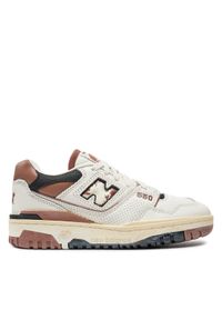 New Balance Sneakersy BB550VGC Biały. Kolor: biały. Materiał: skóra