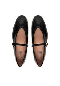 Love Moschino - LOVE MOSCHINO Baleriny JA11101G1OIH0000 Czarny. Kolor: czarny. Materiał: skóra, zamsz #6