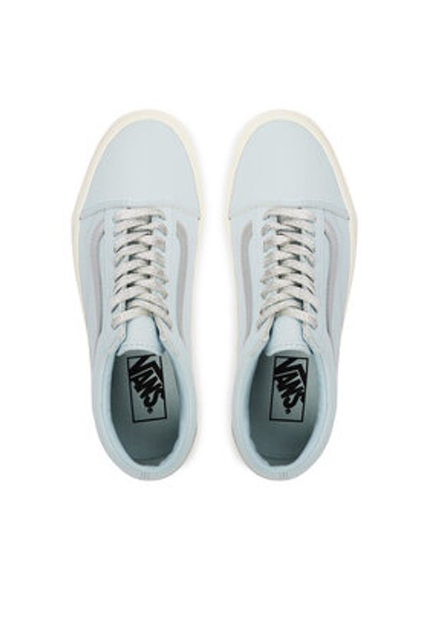Vans Tenisówki Old Skool VN000D6WYP21 Błękitny. Kolor: niebieski. Materiał: skóra, zamsz