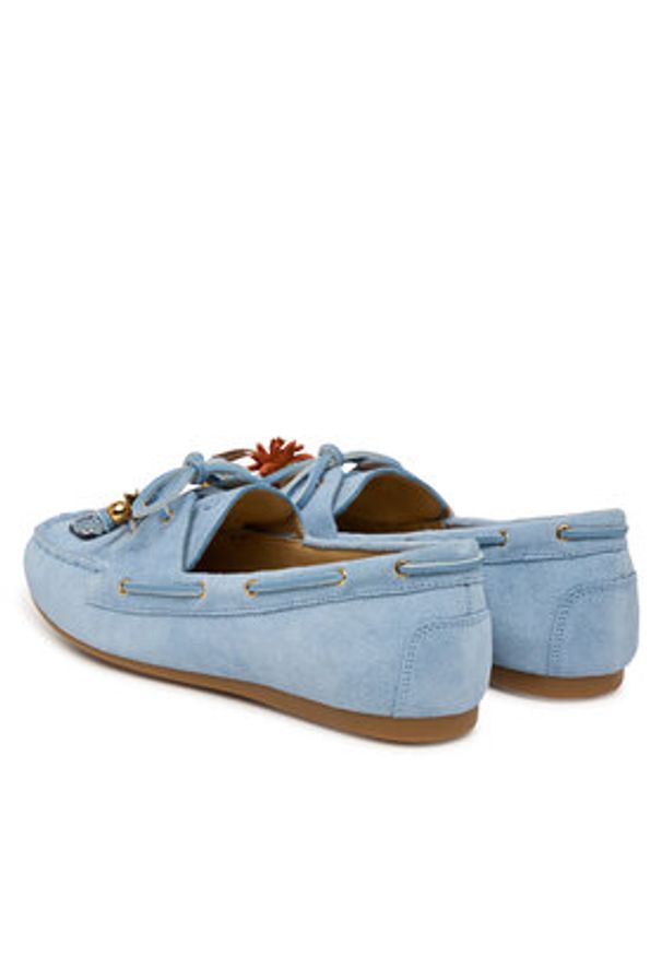 MICHAEL Michael Kors Mokasyny 40S6FAFR2S Błękitny. Kolor: niebieski. Materiał: zamsz, skóra