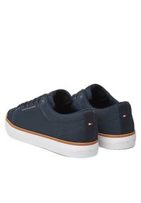 TOMMY HILFIGER - Tommy Hilfiger Sneakersy Th Hi Vulc Core Low Ii Mesh FM0FM05513 Granatowy. Kolor: niebieski. Materiał: materiał