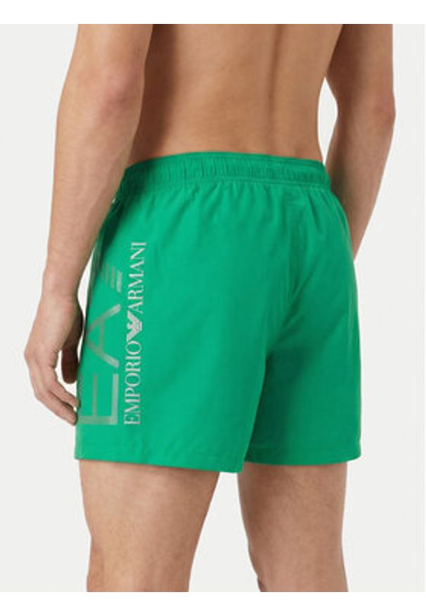 EA7 Emporio Armani Szorty kąpielowe 7M002001 AF14497 M7126 Zielony Regular Fit. Kolor: zielony. Materiał: syntetyk