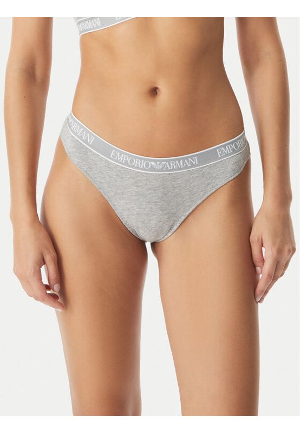Emporio Armani Underwear Komplet fig brazylijskich EW000404 AF19026 M8194 Szary. Kolor: szary. Materiał: bawełna