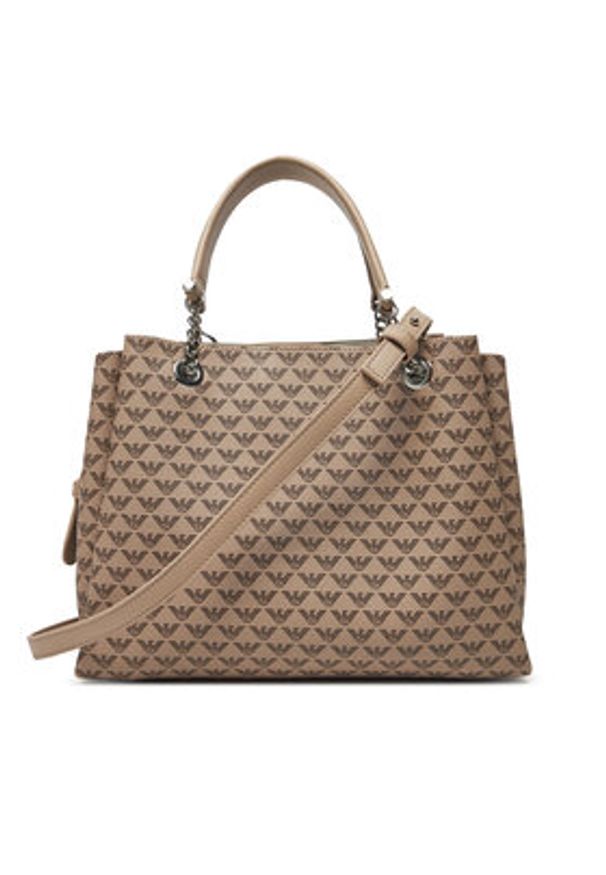 Emporio Armani Torebka Y3D159 YWS0E F1075 Beżowy. Kolor: beżowy. Materiał: skórzane