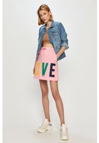 Love Moschino - Spódnica. Okazja: na co dzień. Kolor: różowy. Styl: casual #2