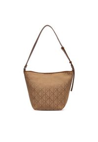 Calvin Klein Torebka Emblem Aop Jacquard Camera Bag LV04F3535G Brązowy. Kolor: brązowy #3