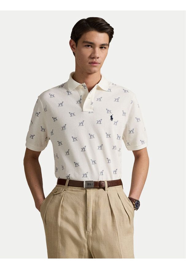 Polo Ralph Lauren Polo 710974597001 Écru Custom Slim Fit. Typ kołnierza: polo. Materiał: bawełna
