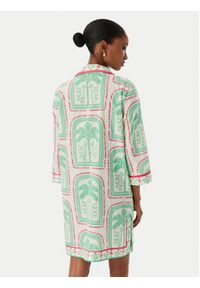 LOLA CASADEMUNT Sukienka letnia LS2616074 Kremowy Regular Fit. Kolor: kremowy. Materiał: bawełna. Sezon: lato #2