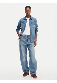 Tommy Jeans Koszula jeansowa DW0DW23486 Niebieski Regular Fit. Kolor: niebieski. Materiał: bawełna #4