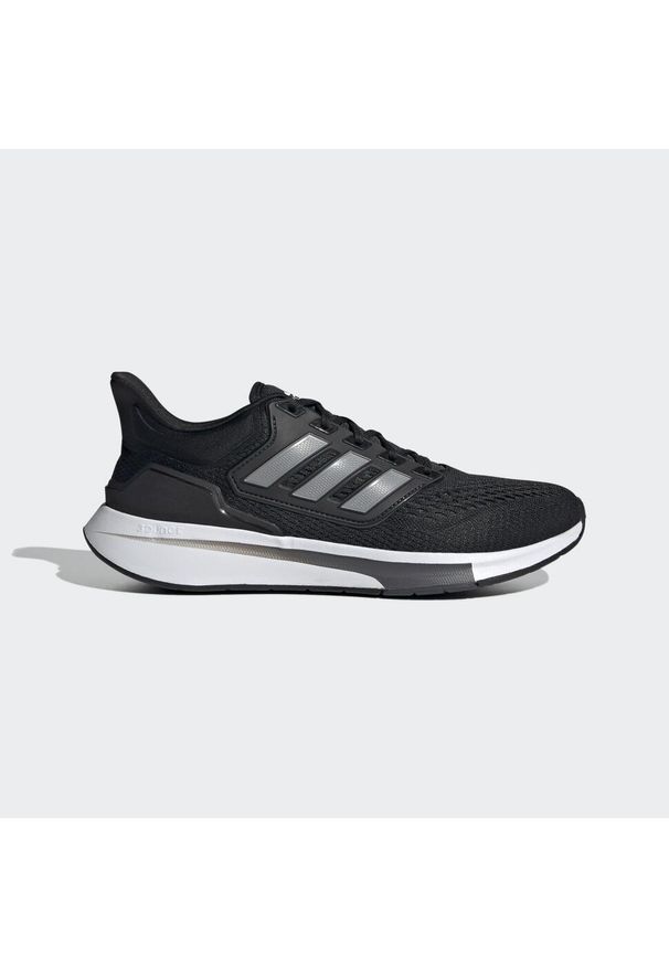 Adidas - Buty do biegania adidas EQ21 Run. Kolor: wielokolorowy, szary, czarny. Sport: bieganie