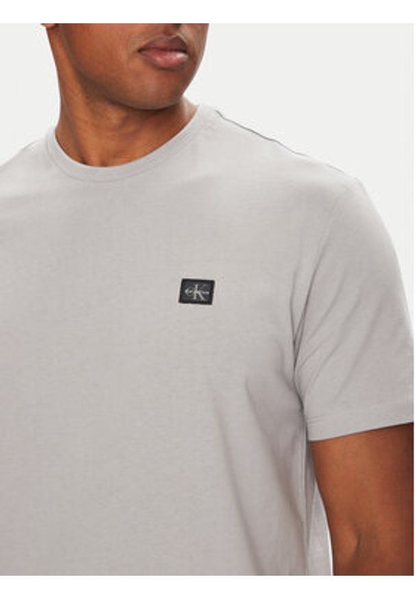 Calvin Klein Jeans T-Shirt LV04RC272G Szary Regular Fit. Kolor: szary. Materiał: bawełna