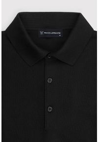 Pako Lorente - PAKO LORENTE – Sweter polo w kolorze czarnym. Okazja: na co dzień. Typ kołnierza: polo. Kolor: niebieski, czarny. Materiał: poliester, wiskoza. Sezon: wiosna. Styl: casual #4