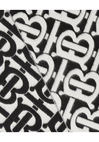 Burberry - BURBERRY - Kaszmirowy szalik z monogramem. Kolor: czarny. Materiał: kaszmir #6