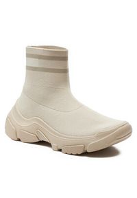 Tommy Jeans Sneakersy Tjw Sock Boot EN0EN02446 Beżowy. Kolor: beżowy #3