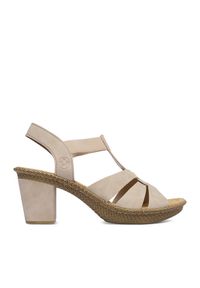 Sandały Rieker. Kolor: beżowy #1
