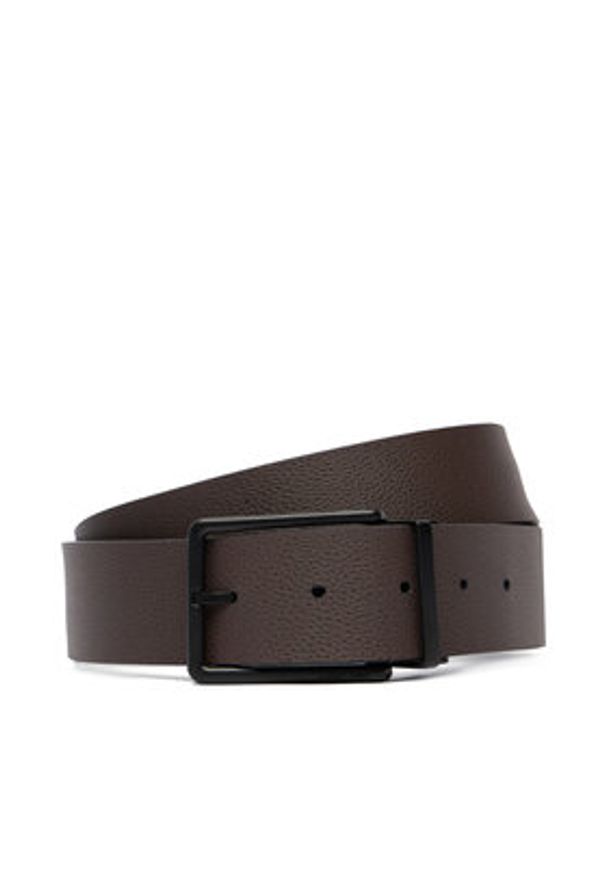 Calvin Klein Pasek Męski Warmth Buckle Smooth 40Mm Adj/Re LV04D7118G Czarny. Kolor: czarny. Materiał: skóra