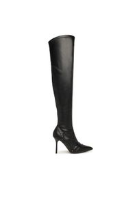 Karl Lagerfeld - KARL LAGERFELD Muszkieterki KL30987 Czarny. Kolor: czarny. Materiał: skóra