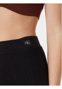Calvin Klein Jeans Spodnie dzianinowe J20J225336 Czarny Slim Fit. Kolor: czarny. Materiał: bawełna #2