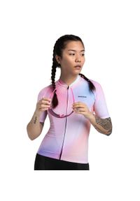 Koszulka kolarska krótki rękaw damska SIROKO M2 Aura. Kolor: niebieski, wielokolorowy, różowy. Długość rękawa: krótki rękaw. Długość: krótkie. Sezon: lato. Sport: kolarstwo #1