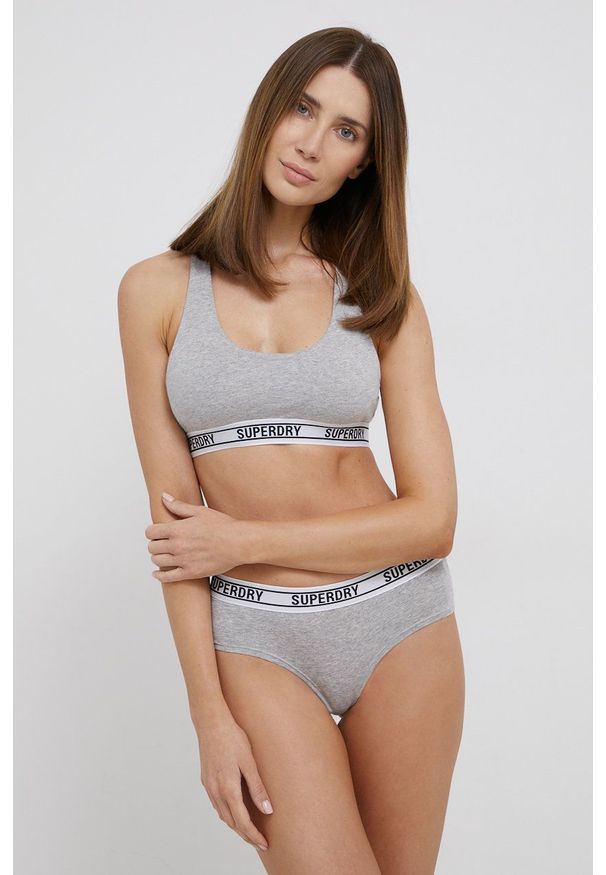 Superdry Figi kolor szary. Kolor: szary