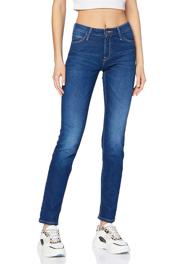 Lee - LEE ELLY DAMSKIE SPODNIE JEANSOWE MID STONE SITKA L305TLNI