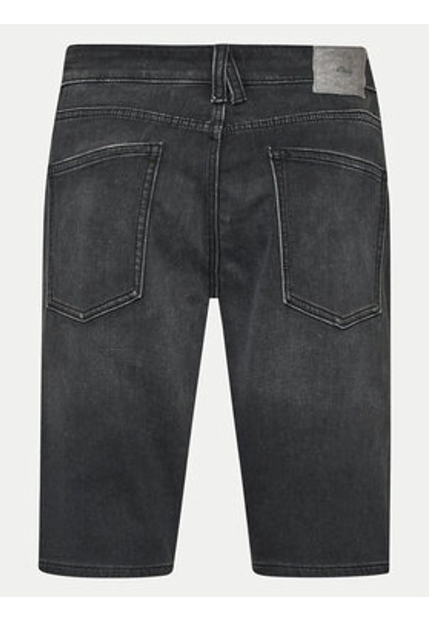 s.Oliver Szorty jeansowe 2142318 Szary Regular Fit. Kolor: szary. Materiał: bawełna
