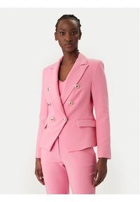 Rinascimento Marynarka CFC0128639003 Różowy Regular Fit. Kolor: różowy. Materiał: syntetyk #1