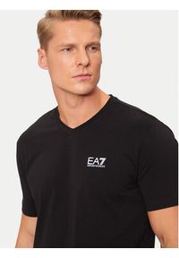 EA7 Emporio Armani T-Shirt 8NPT27 PJVQZ 1200 Czarny Regular Fit. Kolor: czarny. Materiał: bawełna #4