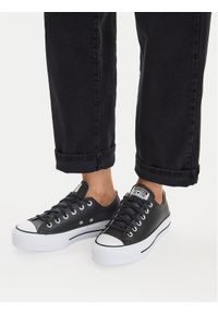 Converse Trampki Ctas Lift Clean Ox 561681C Czarny. Kolor: czarny. Materiał: skóra #1