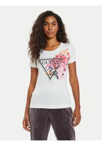 Guess T-Shirt W4BI23 J1314 Biały Regular Fit. Kolor: biały. Materiał: bawełna