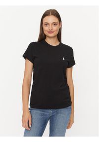 Polo Ralph Lauren T-Shirt 211898698007 Czarny Regular Fit. Typ kołnierza: polo. Kolor: czarny. Materiał: bawełna