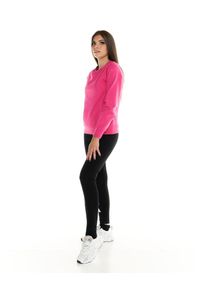 LEONE 1947 APPAREL - Damski sweter Leone Basic z okrągłym dekoltem. Kolor: różowy. Materiał: tkanina. Sport: fitness