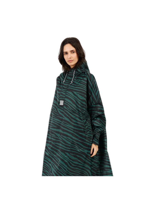 Ponczo przeciwdeszczowe damskie Protest Laugh. Kolor: różowy