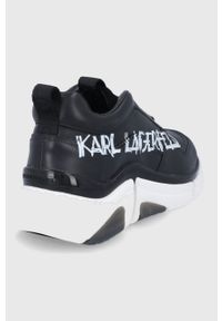 Karl Lagerfeld Buty skórzane KL51710.Black.Lthr kolor czarny. Nosek buta: okrągły. Zapięcie: sznurówki. Kolor: czarny. Materiał: skóra #5