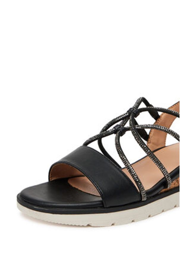 Clara Barson Sandały WS6306-02 Czarny. Kolor: czarny. Materiał: materiał, syntetyk
