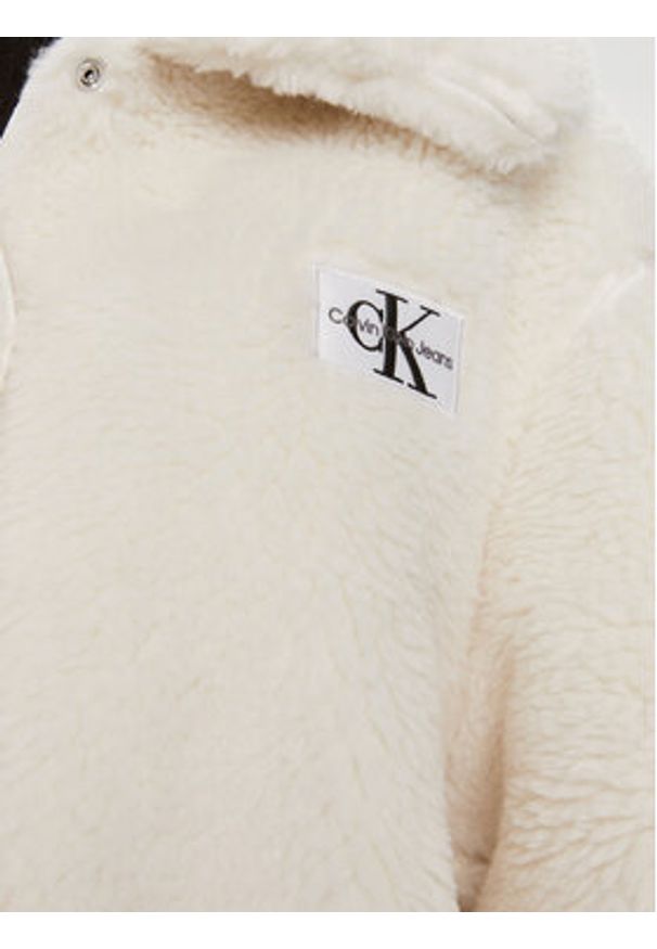 Calvin Klein Jeans Kurtka przejściowa J20J221893 Écru Relaxed Fit. Materiał: syntetyk
