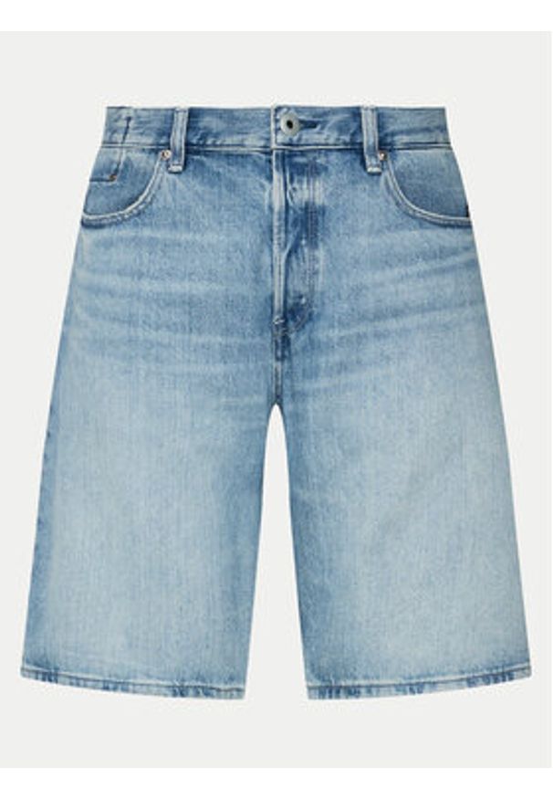 G-Star RAW - G-Star Raw Szorty jeansowe Dakota D24411-D436-G671 Niebieski Regular Fit. Kolor: niebieski. Materiał: bawełna